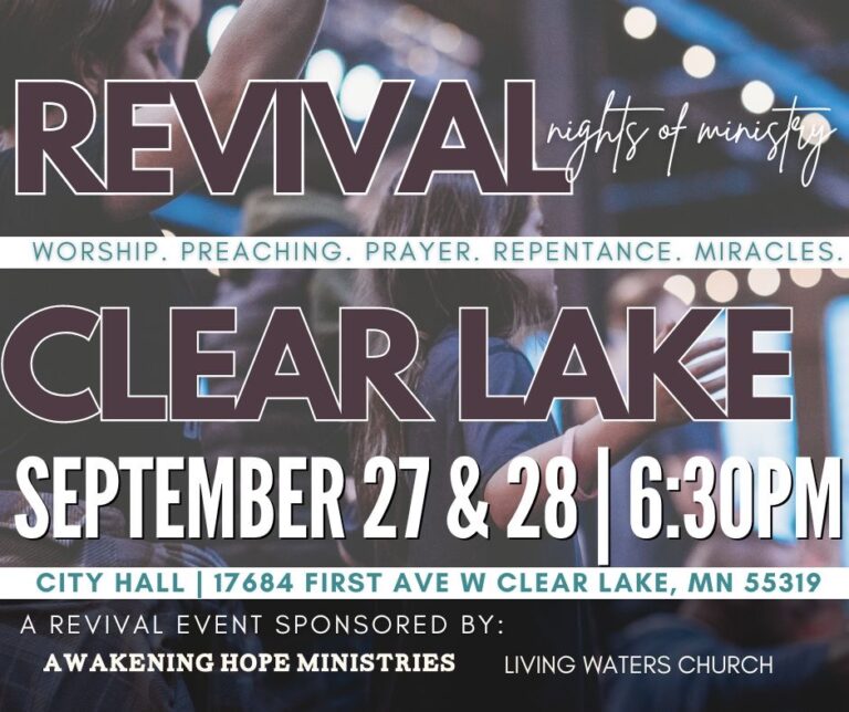 REVIVAL nights, Clear Lake MN
