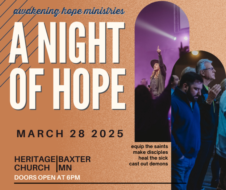 NIGHT OF HOPE – March, 28th